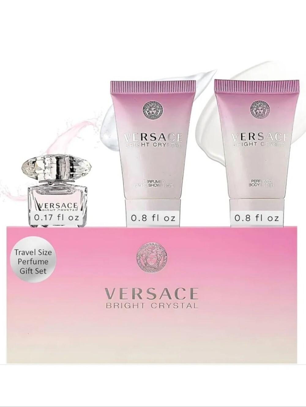 Versace Bright Crystal Travel Gift Set New In Box Unused
